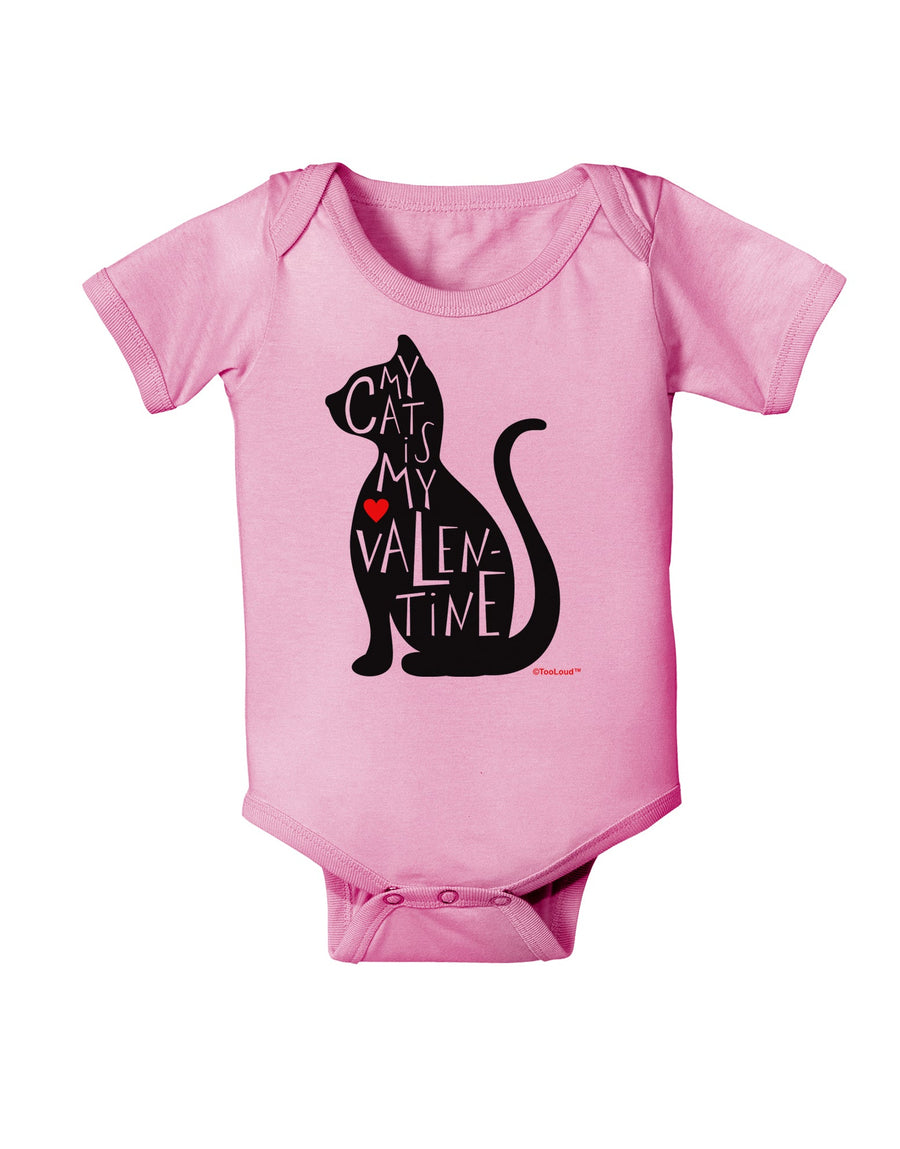 My Cat Is My Valentine Baby Romper Bodysuit by TooLoud-Baby Romper-TooLoud-White-06-Months-Davson Sales