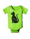 My Cat Is My Valentine Baby Romper Bodysuit by TooLoud-Baby Romper-TooLoud-Lime-Green-06-Months-Davson Sales