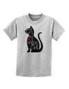 My Cat Is My Valentine Childrens T-Shirt by TooLoud-Childrens T-Shirt-TooLoud-AshGray-X-Small-Davson Sales