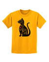 My Cat Is My Valentine Childrens T-Shirt by TooLoud-Childrens T-Shirt-TooLoud-Gold-X-Small-Davson Sales