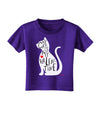 My Cat Is My Valentine Toddler T-Shirt Dark by TooLoud-Toddler T-Shirt-TooLoud-Purple-2T-Davson Sales