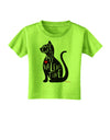 My Cat Is My Valentine Toddler T-Shirt by TooLoud-Toddler T-Shirt-TooLoud-Lime-Green-2T-Davson Sales