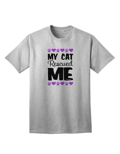 My Cat Rescued Me Adult T-Shirt-unisex t-shirt-TooLoud-AshGray-Small-Davson Sales