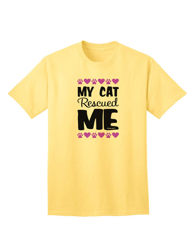 My Cat Rescued Me Adult T-Shirt-unisex t-shirt-TooLoud-Yellow-Small-Davson Sales