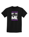 My Cat Rescued Me Childrens Dark T-Shirt-Childrens T-Shirt-TooLoud-Black-X-Small-Davson Sales