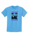 My Cat Rescued Me Childrens T-Shirt-Childrens T-Shirt-TooLoud-Aquatic-Blue-X-Small-Davson Sales