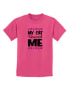 My Cat Rescued Me Childrens T-Shirt-Childrens T-Shirt-TooLoud-Sangria-X-Small-Davson Sales