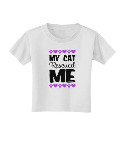 My Cat Rescued Me Toddler T-Shirt-Toddler T-Shirt-TooLoud-White-2T-Davson Sales