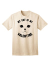 My Cat is my Valentine Adult T-Shirt-Mens T-Shirt-TooLoud-Natural-Small-Davson Sales