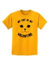 My Cat is my Valentine Childrens T-Shirt-Childrens T-Shirt-TooLoud-Gold-X-Small-Davson Sales