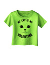 My Cat is my Valentine Infant T-Shirt-Infant T-Shirt-TooLoud-Lime-Green-06-Months-Davson Sales