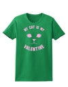 My Cat is my Valentine Womens Dark T-Shirt-TooLoud-Kelly-Green-X-Small-Davson Sales