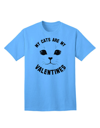 My Cats are my Valentines Adult T-Shirt-Mens T-Shirt-TooLoud-Aquatic-Blue-Small-Davson Sales