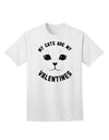 My Cats are my Valentines Adult T-Shirt-Mens T-Shirt-TooLoud-White-Small-Davson Sales