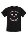 My Cats are my Valentines Childrens Dark T-Shirt-Childrens T-Shirt-TooLoud-Black-X-Small-Davson Sales