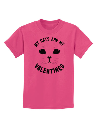 My Cats are my Valentines Childrens T-Shirt-Childrens T-Shirt-TooLoud-Sangria-X-Small-Davson Sales