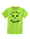 My Cats are my Valentines Childrens T-Shirt-Childrens T-Shirt-TooLoud-Lime-Green-X-Small-Davson Sales