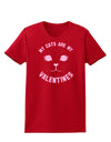 My Cats are my Valentines Womens Dark T-Shirt-TooLoud-Red-X-Small-Davson Sales