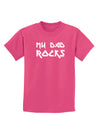 My Dad Rocks Childrens Dark T-Shirt by TooLoud-Childrens T-Shirt-TooLoud-Sangria-X-Small-Davson Sales