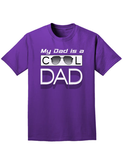 My Dad is a Cool Dad Adult Dark T-Shirt-Mens T-Shirt-TooLoud-Purple-Small-Davson Sales