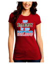 My Daddy is My Hero - Armed Forces - Blue Juniors Crew Dark T-Shirt by TooLoud-T-Shirts Juniors Tops-TooLoud-Red-Juniors Fitted Small-Davson Sales