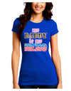 My Daddy is My Hero - Armed Forces - Pink Juniors Crew Dark T-Shirt by TooLoud-T-Shirts Juniors Tops-TooLoud-Royal-Blue-Juniors Fitted Small-Davson Sales