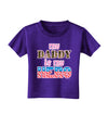 My Daddy is My Hero - Armed Forces - Pink Toddler T-Shirt Dark by TooLoud-Toddler T-Shirt-TooLoud-Purple-2T-Davson Sales