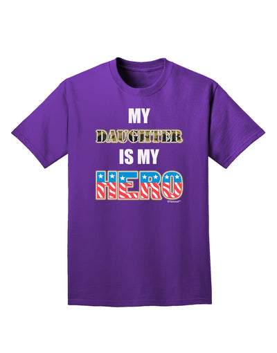 My Daughter is My Hero - Armed Forces Adult Dark T-Shirt by TooLoud-Mens T-Shirt-TooLoud-Purple-Small-Davson Sales