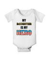 My Daughter is My Hero - Armed Forces Baby Romper Bodysuit by TooLoud-Baby Romper-TooLoud-White-06-Months-Davson Sales