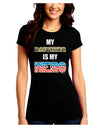 My Daughter is My Hero - Armed Forces Juniors Crew Dark T-Shirt by TooLoud-T-Shirts Juniors Tops-TooLoud-Black-Juniors Fitted Small-Davson Sales