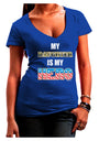 My Daughter is My Hero - Armed Forces Juniors V-Neck Dark T-Shirt by TooLoud-Womens V-Neck T-Shirts-TooLoud-Royal-Blue-Juniors Fitted Small-Davson Sales