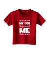 My Dog Rescued Me Toddler T-Shirt Dark-Toddler T-Shirt-TooLoud-Red-2T-Davson Sales