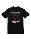 My Dog is my Valentine Black Adult Dark T-Shirt-Mens T-Shirt-TooLoud-Black-Small-Davson Sales