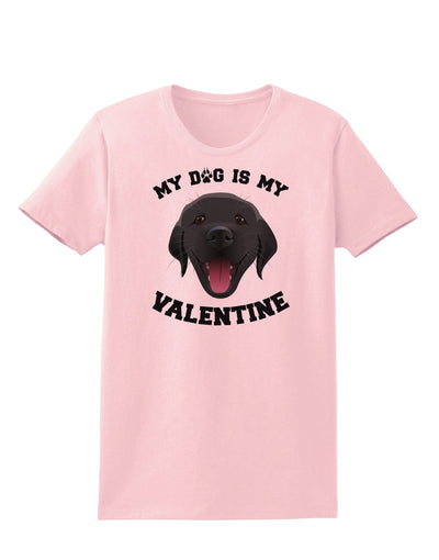 My Dog is my Valentine Black Womens T-Shirt-Womens T-Shirt-TooLoud-PalePink-X-Small-Davson Sales