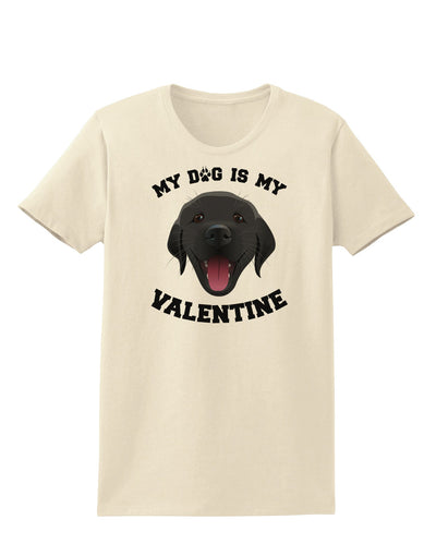 My Dog is my Valentine Black Womens T-Shirt-Womens T-Shirt-TooLoud-Natural-X-Small-Davson Sales