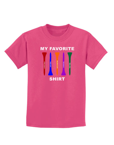 My Favorite Tee Shirt Childrens Dark T-Shirt by TooLoud-Childrens T-Shirt-TooLoud-Sangria-X-Small-Davson Sales