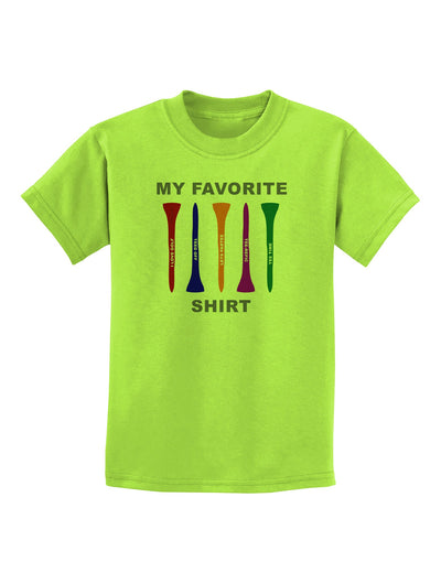 My Favorite Tee Shirt Childrens T-Shirt by TooLoud-TooLoud-Lime-Green-X-Small-Davson Sales