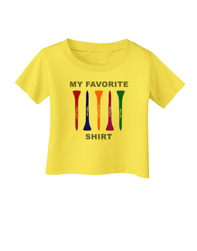 My Favorite Tee Shirt Infant T-Shirt by TooLoud-TooLoud-Yellow-06-Months-Davson Sales