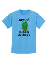 My First Cinco de Mayo - Cute Cactus Design Childrens T-Shirt by TooLoud-Childrens T-Shirt-TooLoud-Aquatic-Blue-X-Small-Davson Sales