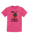 My First Cinco de Mayo - Cute Cactus Design Childrens T-Shirt by TooLoud-Childrens T-Shirt-TooLoud-Sangria-X-Small-Davson Sales