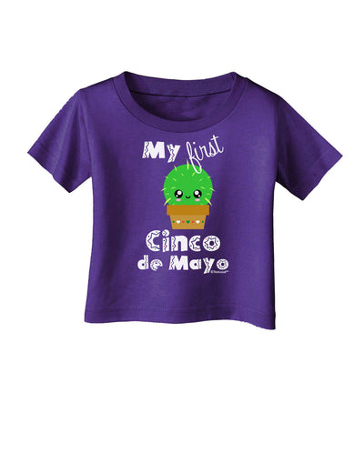 My First Cinco de Mayo - Cute Cactus Design Infant T-Shirt Dark by TooLoud-Infant T-Shirt-TooLoud-Purple-06-Months-Davson Sales