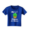 My First Cinco de Mayo - Cute Cactus Design Toddler T-Shirt Dark by TooLoud-Toddler T-Shirt-TooLoud-Royal-Blue-2T-Davson Sales