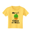 My First Cinco de Mayo - Cute Cactus Design Toddler T-Shirt by TooLoud-Toddler T-Shirt-TooLoud-Yellow-2T-Davson Sales