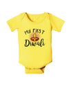 My First Diwali Baby Romper Bodysuit by TooLoud-Baby Romper-TooLoud-Yellow-06-Months-Davson Sales