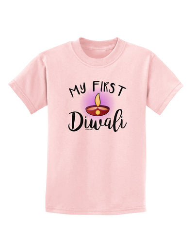 My First Diwali Childrens T-Shirt by TooLoud-Childrens T-Shirt-TooLoud-PalePink-X-Small-Davson Sales