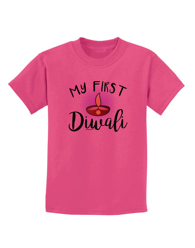 My First Diwali Childrens T-Shirt by TooLoud-Childrens T-Shirt-TooLoud-Sangria-X-Small-Davson Sales