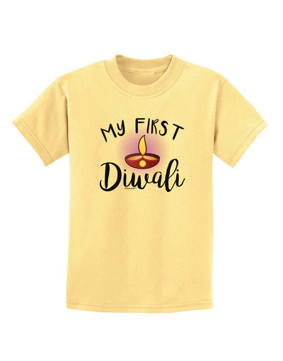 My First Diwali Childrens T-Shirt by TooLoud-Childrens T-Shirt-TooLoud-Daffodil-Yellow-X-Small-Davson Sales