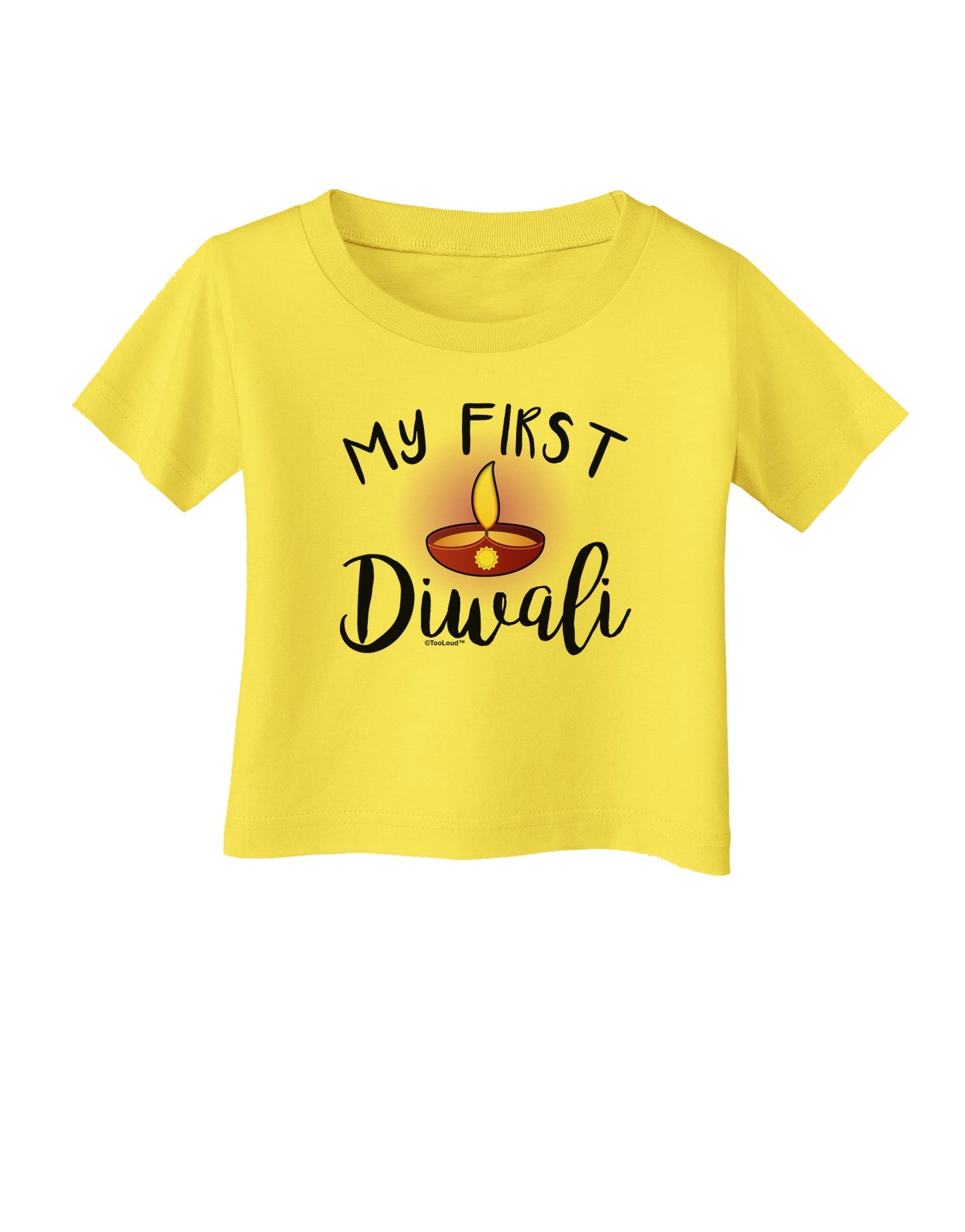 My First Diwali Infant T-Shirt by TooLoud-Infant T-Shirt-TooLoud-Yellow-06-Months-Davson Sales