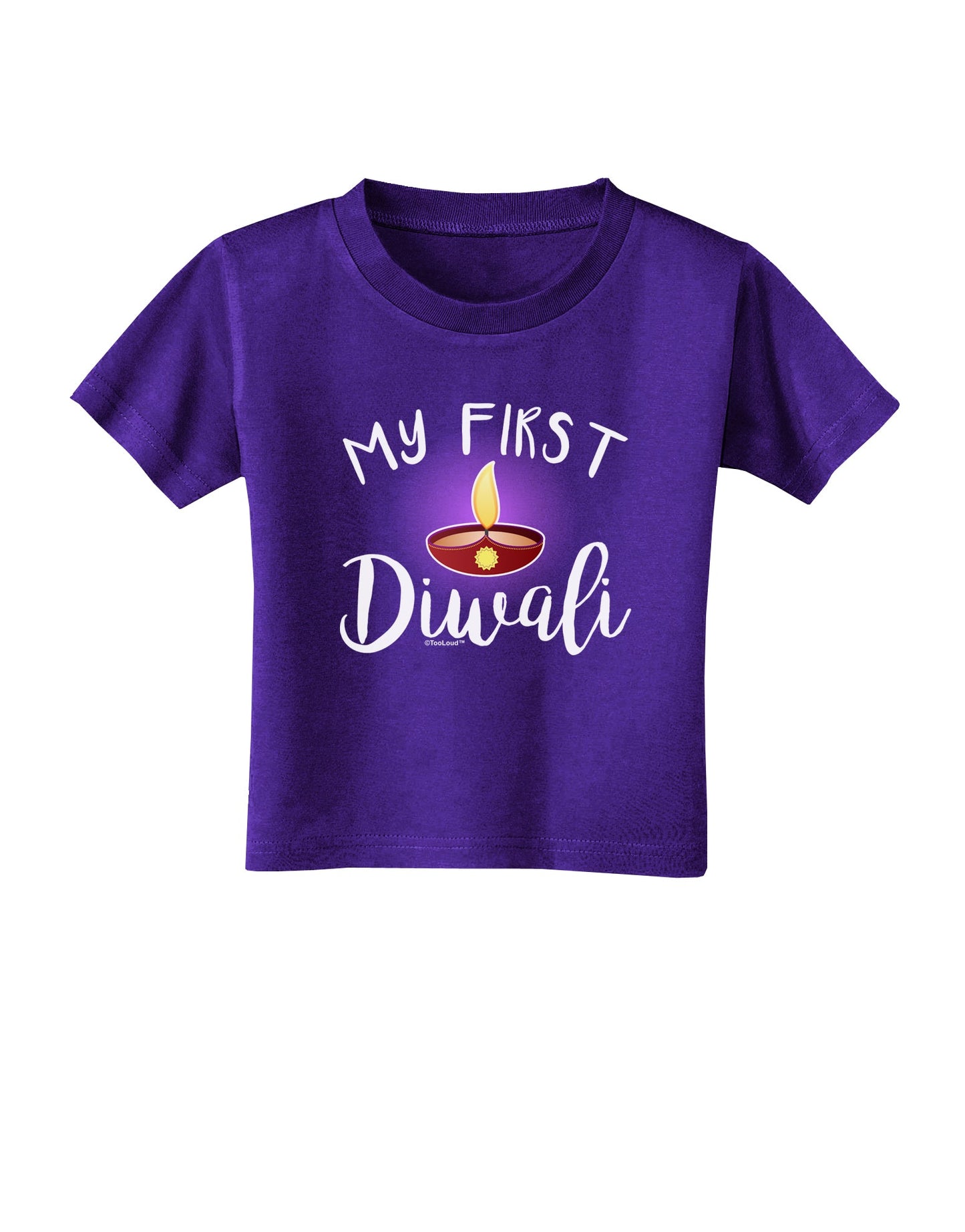 My First Diwali Toddler T-Shirt Dark by TooLoud-Toddler T-Shirt-TooLoud-Purple-2T-Davson Sales