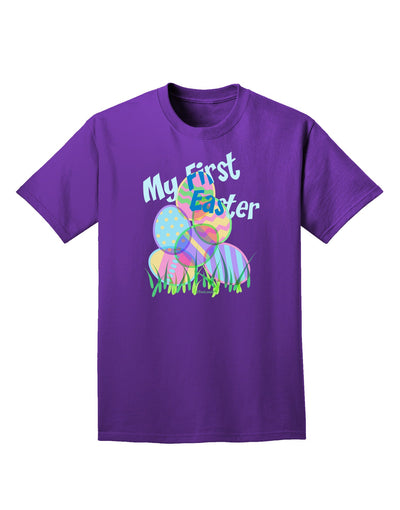 My First Easter Gel Look Print Adult Dark T-Shirt-Mens T-Shirt-TooLoud-Purple-Small-Davson Sales